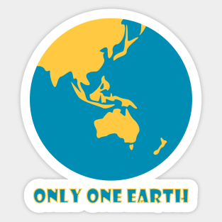 only one earth Sticker